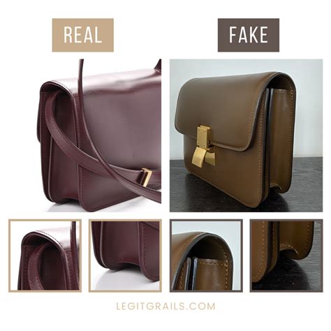 celine box bag real vs fake|how to check celine bag.